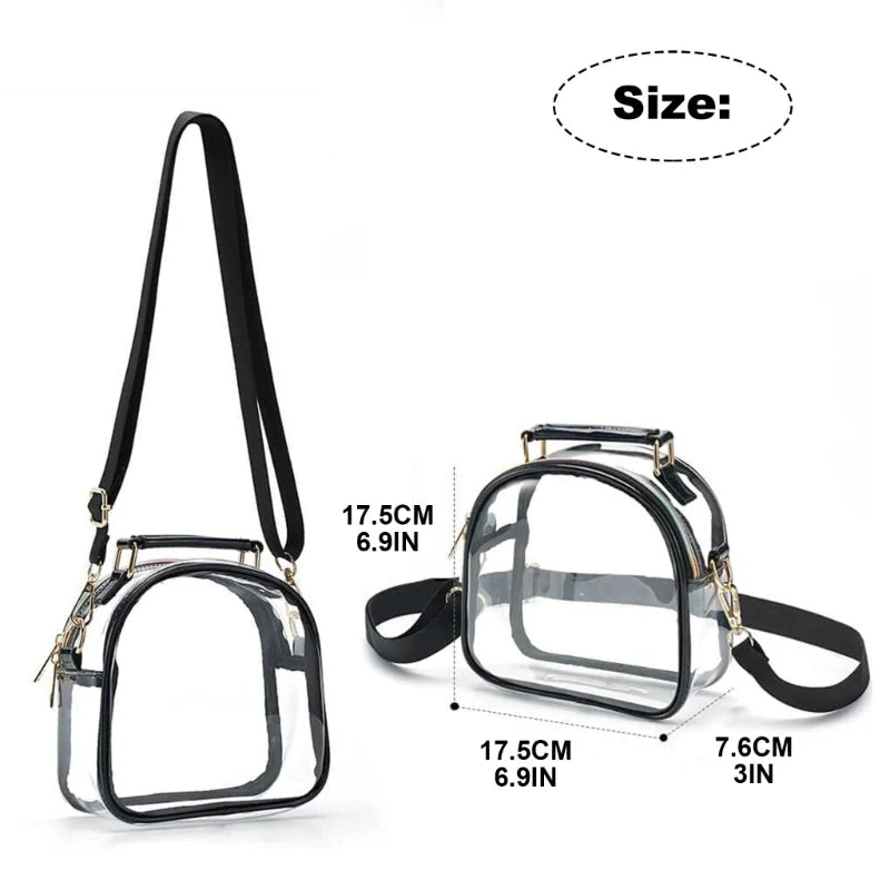 Clear Crossbody Shoulder Bag for Men Women Concert Sports