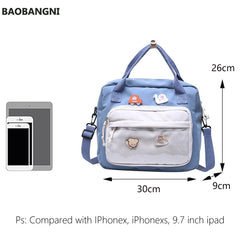 Canvas Mini Backpack for Teens Women, Daily Shopping Rucksack