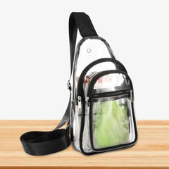 Clear Shoulder Bag Large Capacity Mini PVC Chest Daypack