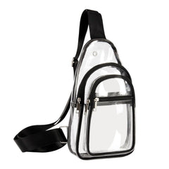 Clear Shoulder Bag Large Capacity Mini PVC Chest Daypack