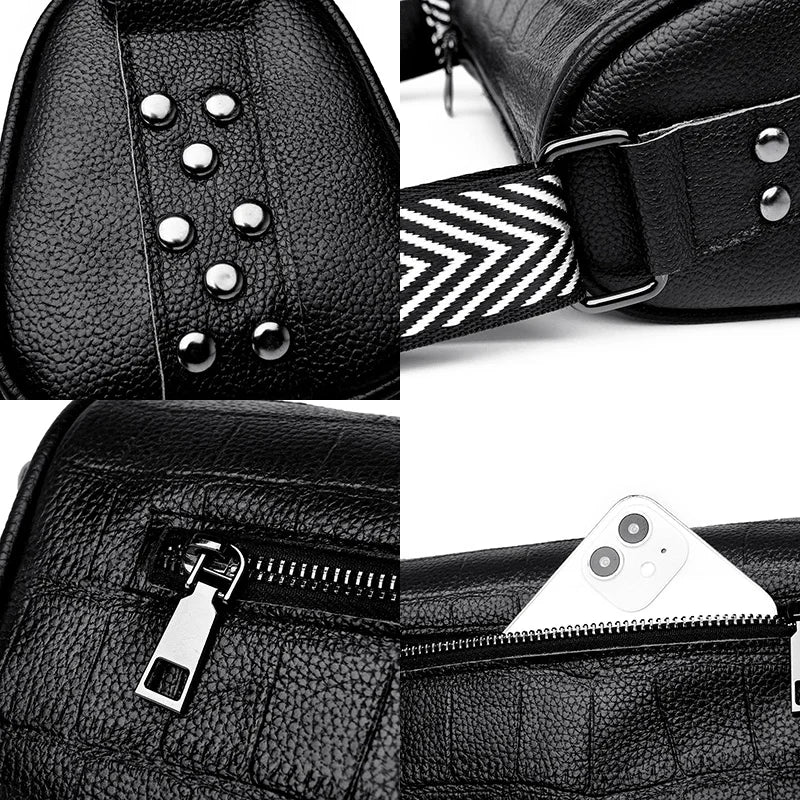 Women's Leather Shoulder Bag High Clearance