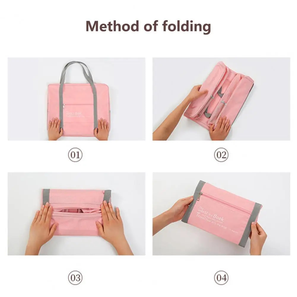 Foldable Clothes Storage Bag Organizer Reinforced Handle