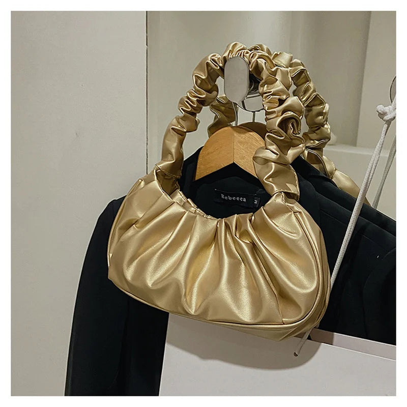 Cloud Pleated Handlebags Tote Bag Armpit Shoulder Bag