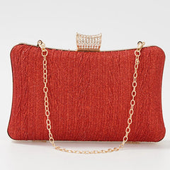 Vintage Diamond Shoulder Bag Small Handbag Womens Purses Wedding Party Tote Bag