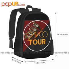 Cnco Tour Latin American Boy Band Backpack Large Capacity Schoolbag
