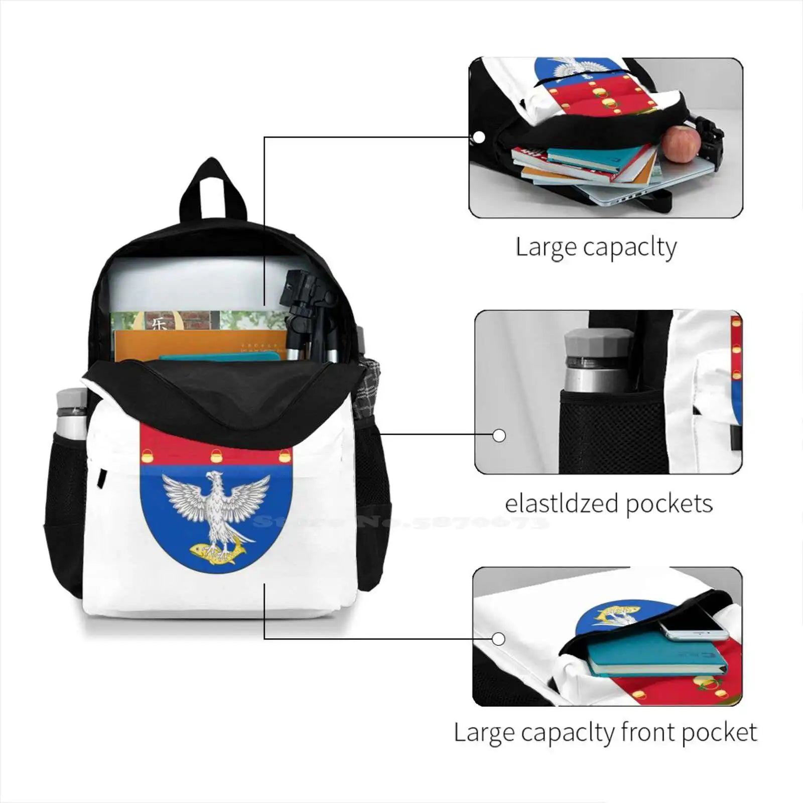 Arrecife Canary Islands Backpack Laptop Travel Bag