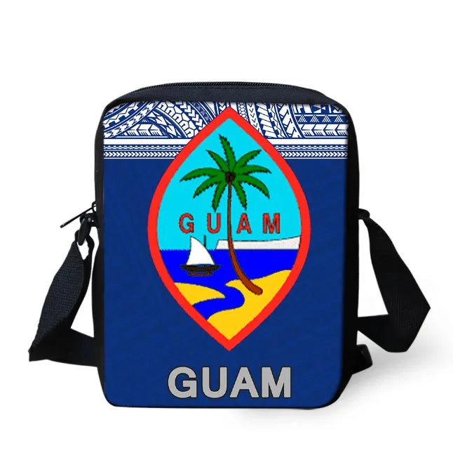Coconut Tree Sailboat Girls Shoulder Messenger Bag Crossbody Bag