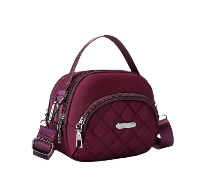 Embroidery Mini Bag for Women, Portable Coin Shoulder Bag