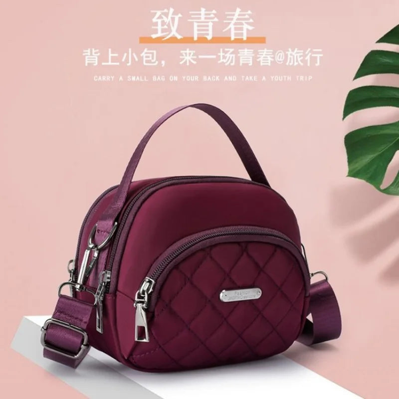 Embroidery Mini Bag for Women, Portable Coin Shoulder Bag