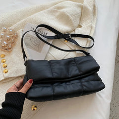 Padded Shoulder Bag Quilted Handbag for Women