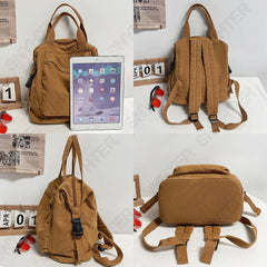 Harajuku Retro Canvas Bag Female Laptop Girl Student Backpack