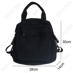 Harajuku Retro Canvas Bag Female Laptop Girl Student Backpack