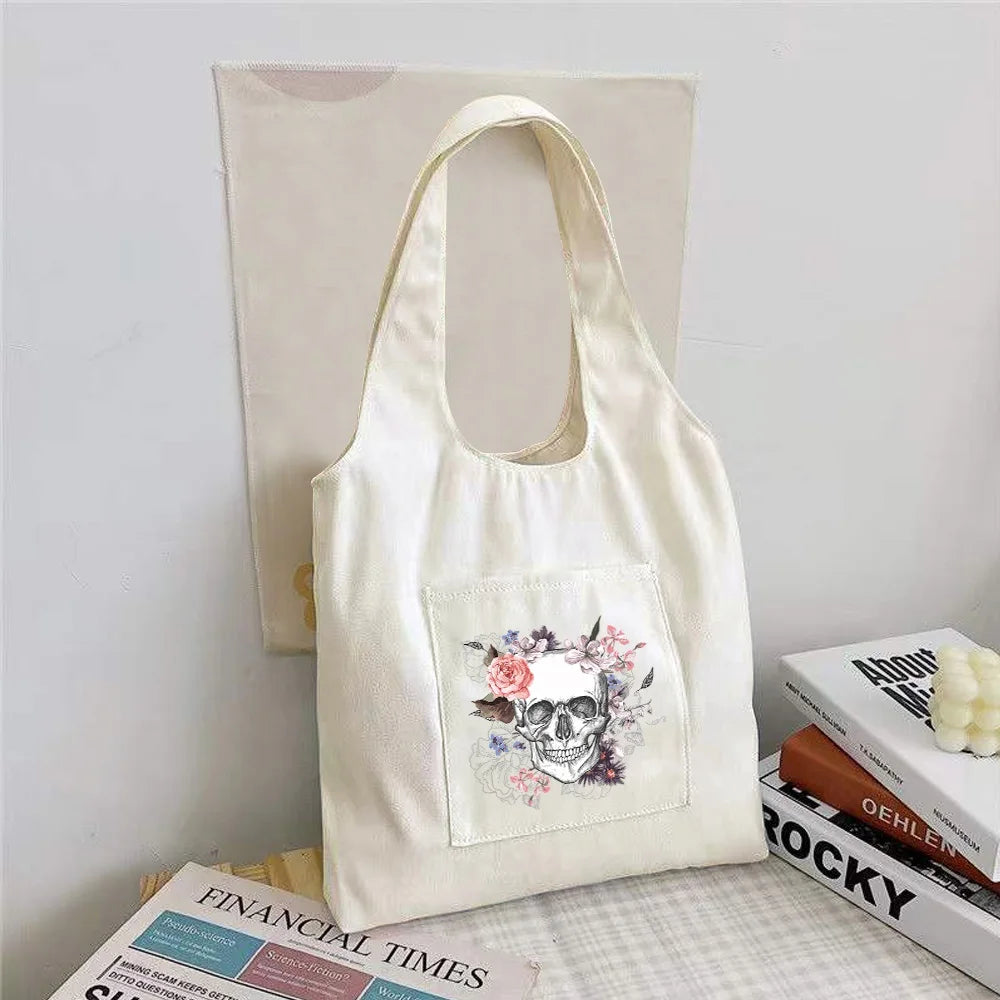Canvas Shoulder Vest Bag Women's Tote Bag Casual Shopping Handbags