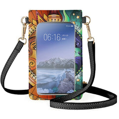Coloranimal Moon Sun Cartoon Image Mobile Phone Bag for Women