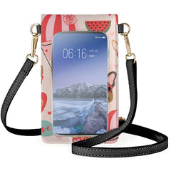 Coloranimal Watermelon Pug Girl Phone Bag Leather Wallet