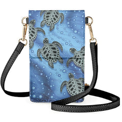 Coloranimal Polynesia Turtle Cartoon Printing Art Messenger Bag
