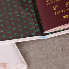 Colorful Marble Style Passport Cover Waterproof Passport Holder Travel