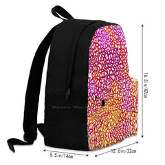 Colorful Popcorn At The Movies Travel Laptop Bagpack