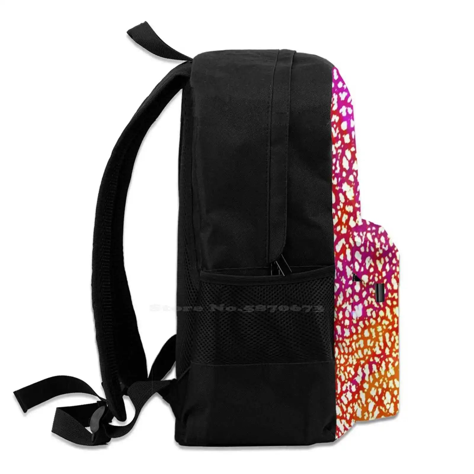 Colorful Popcorn At The Movies Travel Laptop Bagpack