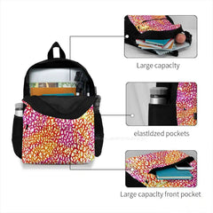 Colorful Popcorn At The Movies Travel Laptop Bagpack
