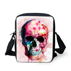 Colorful Skeleton Style Pattern Teenager Kids Messenger Bag