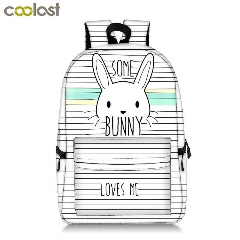 Colorful Unicorn Students Backpack Cartoon Panda Children School Bags Backpack