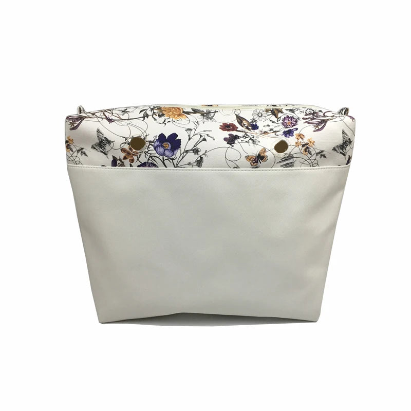 Colorful Flower Zipper Pocket Insert for Big Size O&O Bag