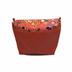 Colorful Flower Zipper Pocket Insert for Big Size O&O Bag