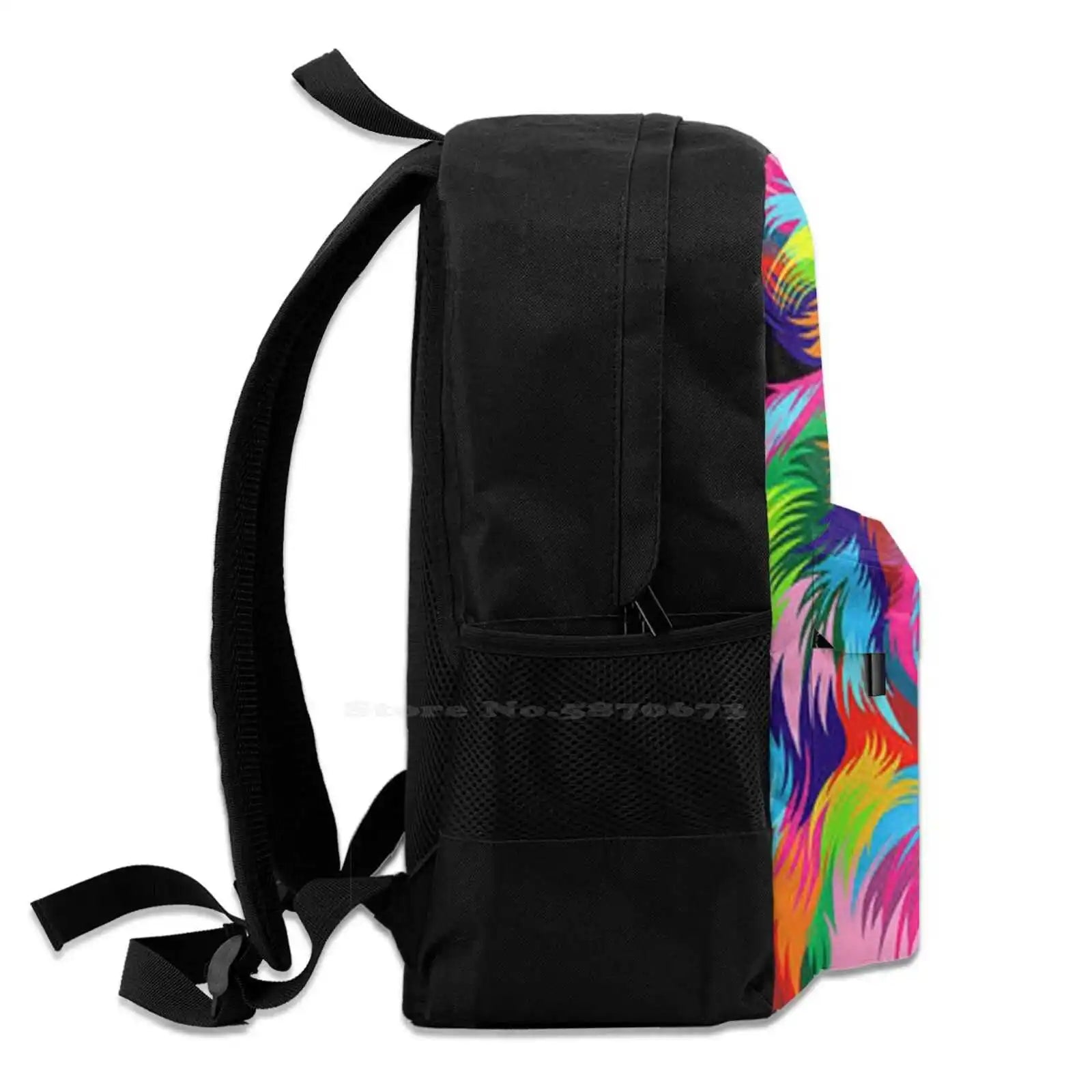 Colourful Lion Backpack Laptop Travel Bag
