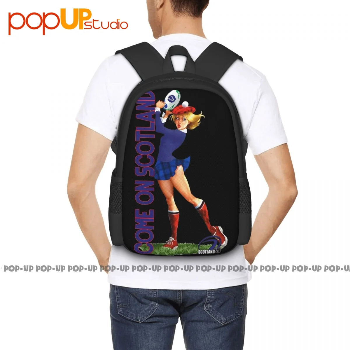 Scotland Backpack Large Capacity 3D Printing Travel Training
