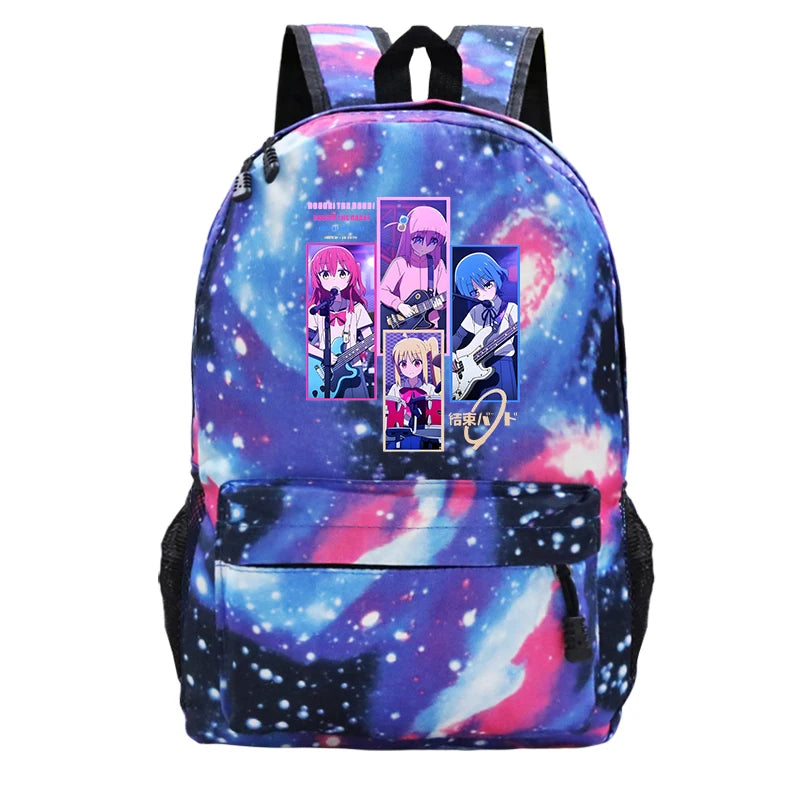 Bocchi The Rock Backpack Student Schoolbag Shoulder Bag Travel Harajuku