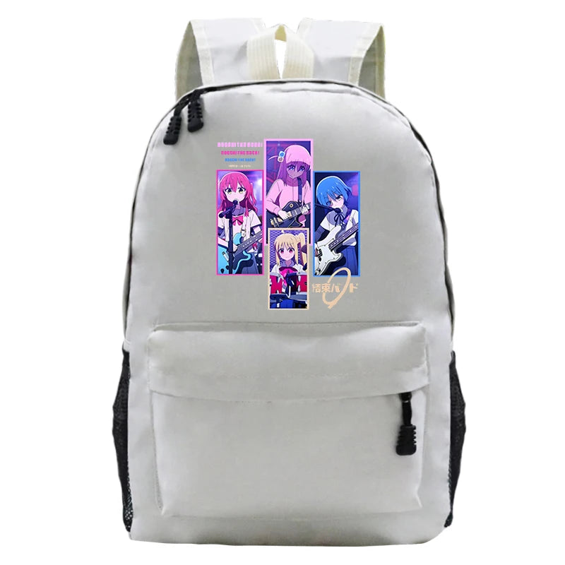 Bocchi The Rock Backpack Student Schoolbag Shoulder Bag Travel Harajuku