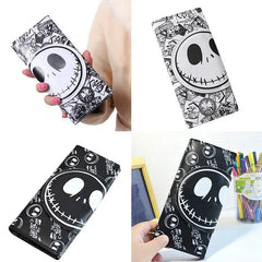 Nightmare Before Christmas Wallet Unisex Jack Skull Purses PU Leather Clutch