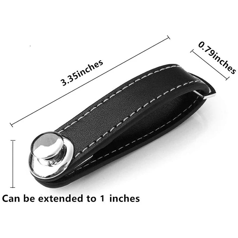 Compact Leather Key Holder for Men and Women