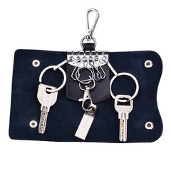 Compact Key Holder Wallet Pouch Keys Organizer Solid Key Cover Keychain