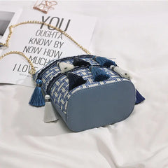Women's Tassel Shoulder Bag Large Capacity Messenger Bag
