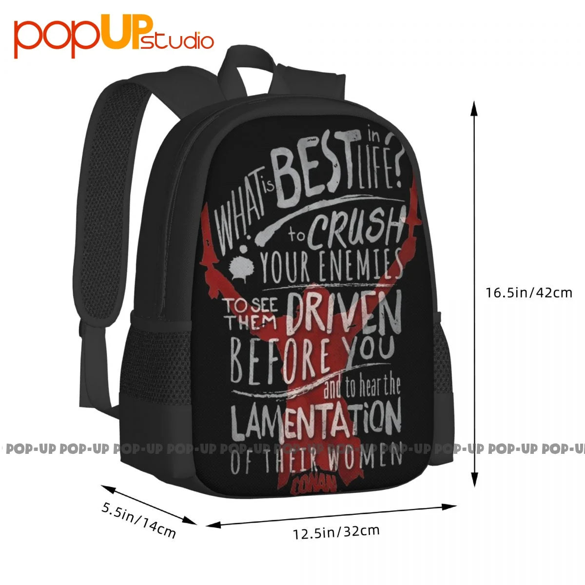 Conan The Barbarian Adventure Film Backpack