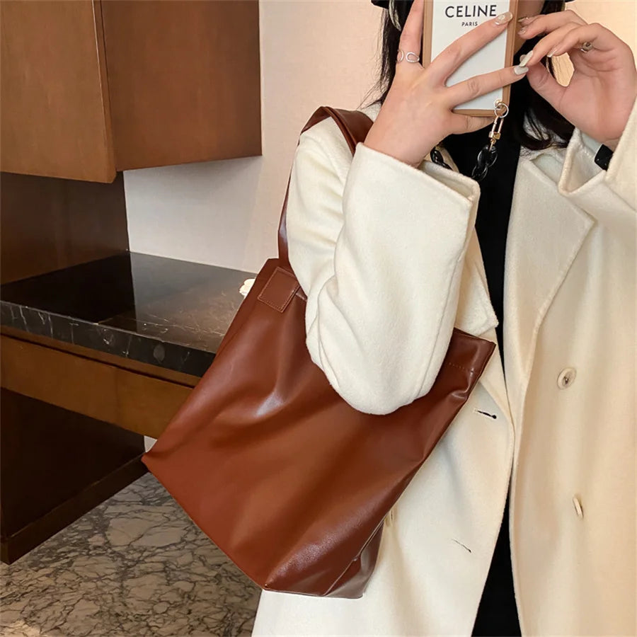 Large Straw Plaited Tote Bag High Capacity Handbag for Women
