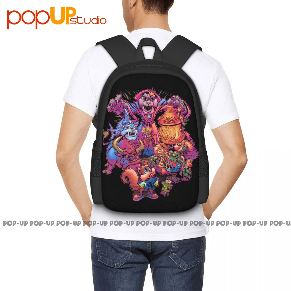Conkers Bad Fur Backpack Large Capacity Travel Foldable Sports Bag