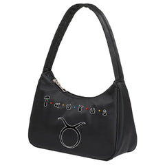 Constellation Print Shoulder Bag Women Zipper Purse Handbag