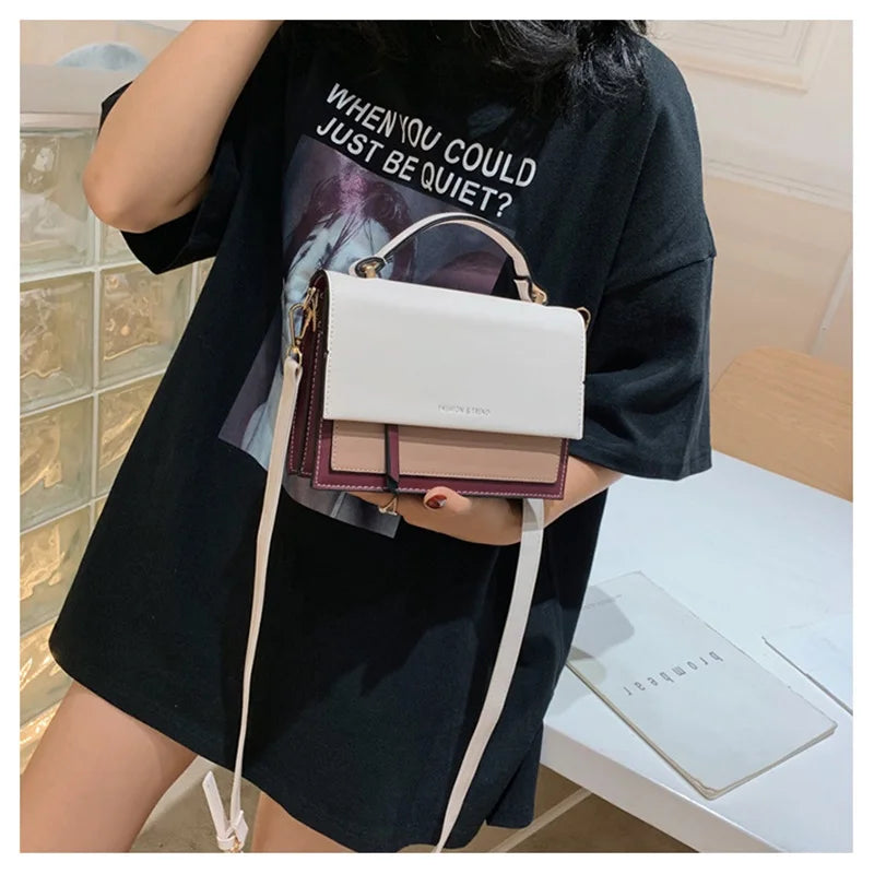 Leather Crossbody Bag Women Travel Handbag Shoulder Messenger Bag Ladies