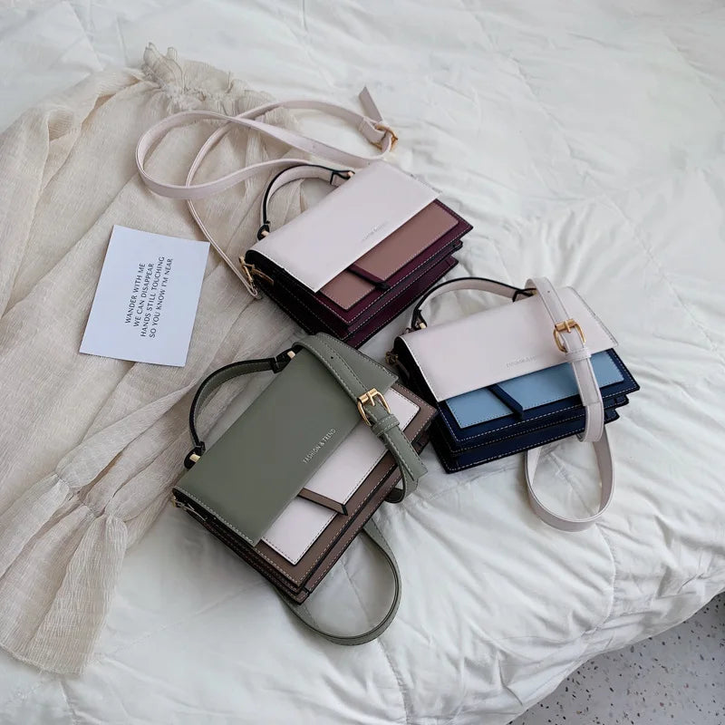 Leather Crossbody Bag Women Travel Handbag Shoulder Messenger Bag Ladies