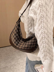 Canvas Crossbody Bag for Women Underarm Handbag