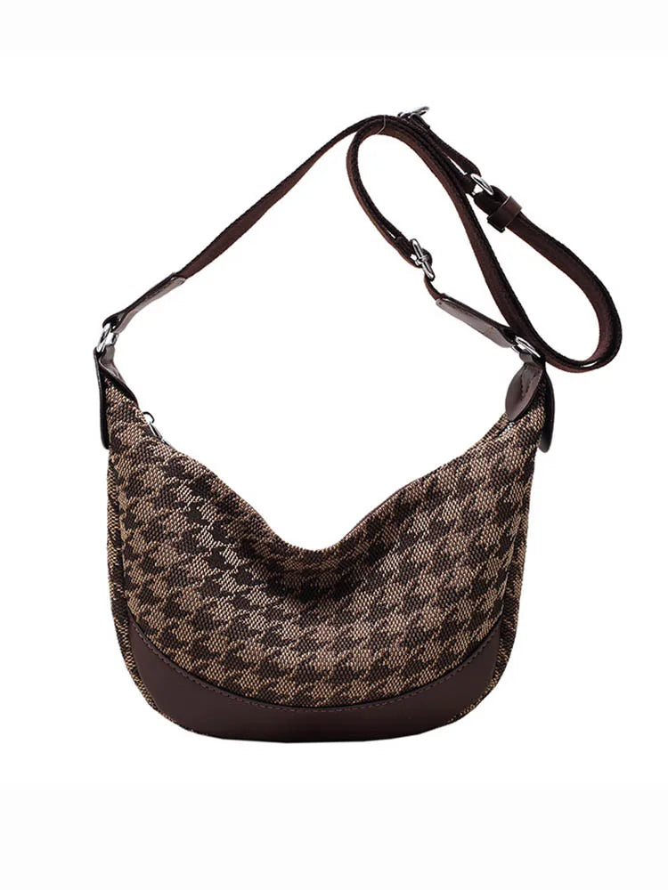 Canvas Crossbody Bag for Women Underarm Handbag