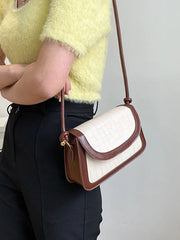 Women's Pu Leather Flap Shoulder Bag