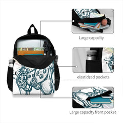 Cybersport Gamer Controller and Rainbow Satchel Backpack