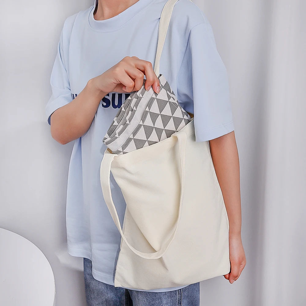 Large Capacity Eco Tote Cotton Cloth Shopping Bag