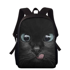 Animal Cat Printed Children's School Backpack Combo Primary Girl School Bag