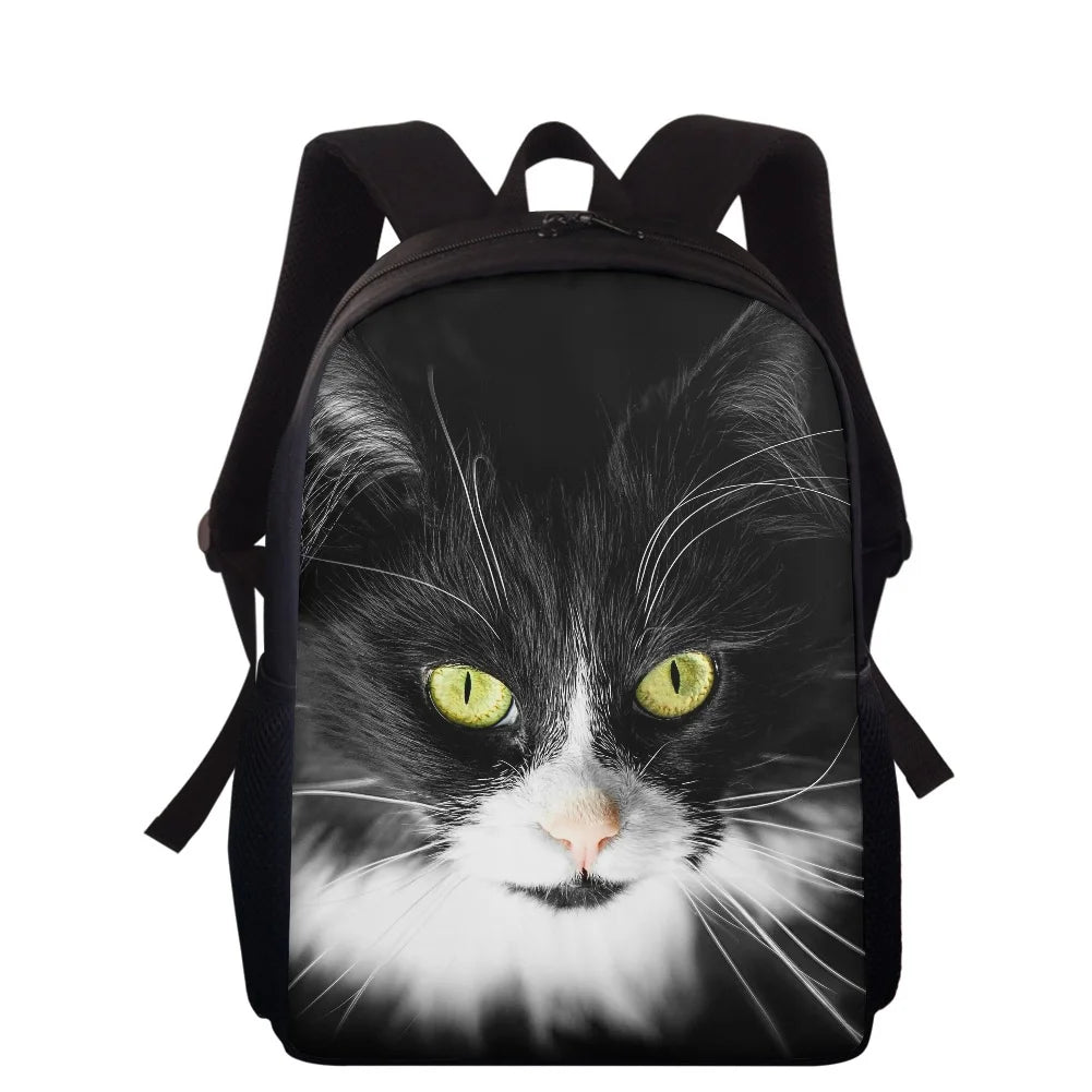 Animal Cat Printed Children's School Backpack Combo Primary Girl School Bag