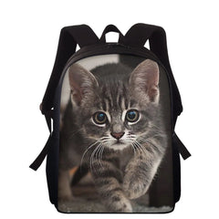 Animal Cat Printed Children's School Backpack Combo Primary Girl School Bag